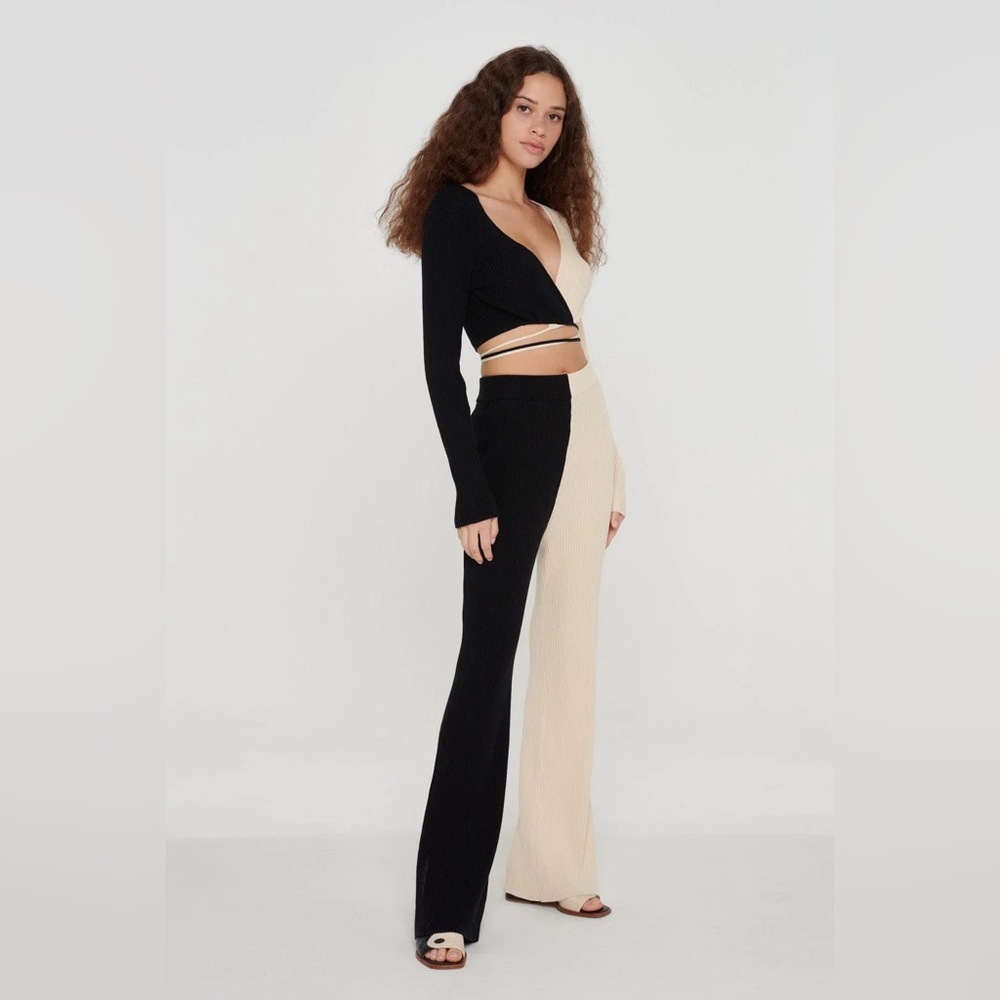 XS COLORBLOCK KNIT PANTS